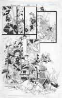 BACHALO, CHRIS - Uncanny X-Men #362 pg 11, Team at orphanage Comic Art